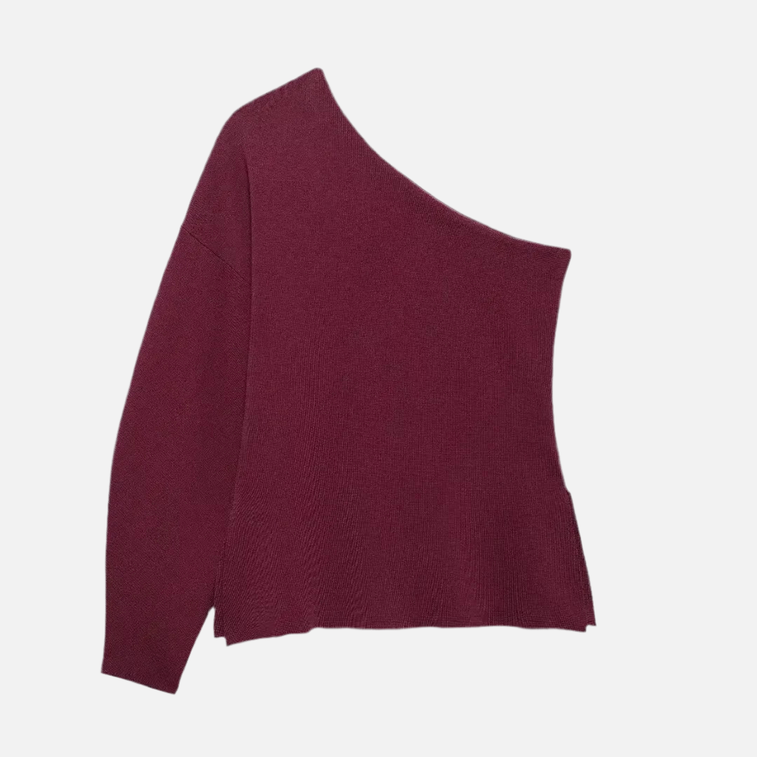 Blusa de Tricô Assimétrica Sienna
