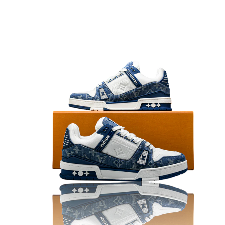 Louis Vuitton Trainer Low 'Monogram Denim White Blue'