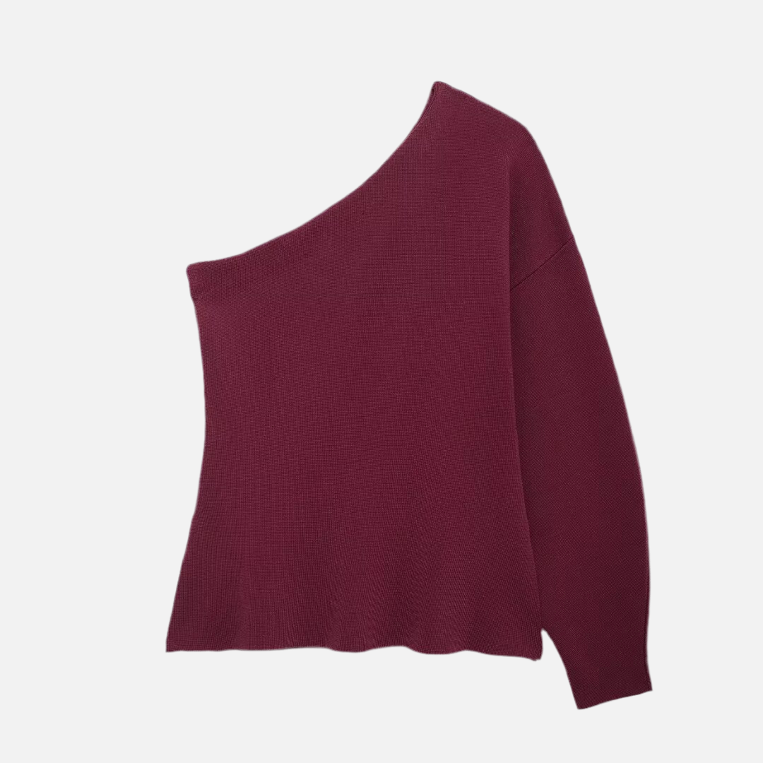 Blusa de Tricô Assimétrica Sienna