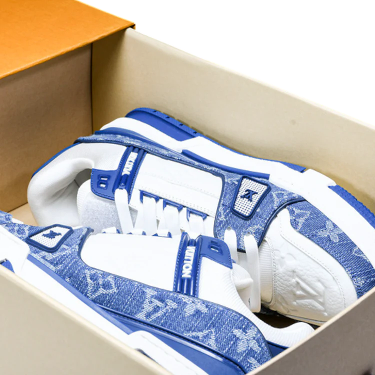 Louis Vuitton Trainer Low 'Monogram Denim White Blue'