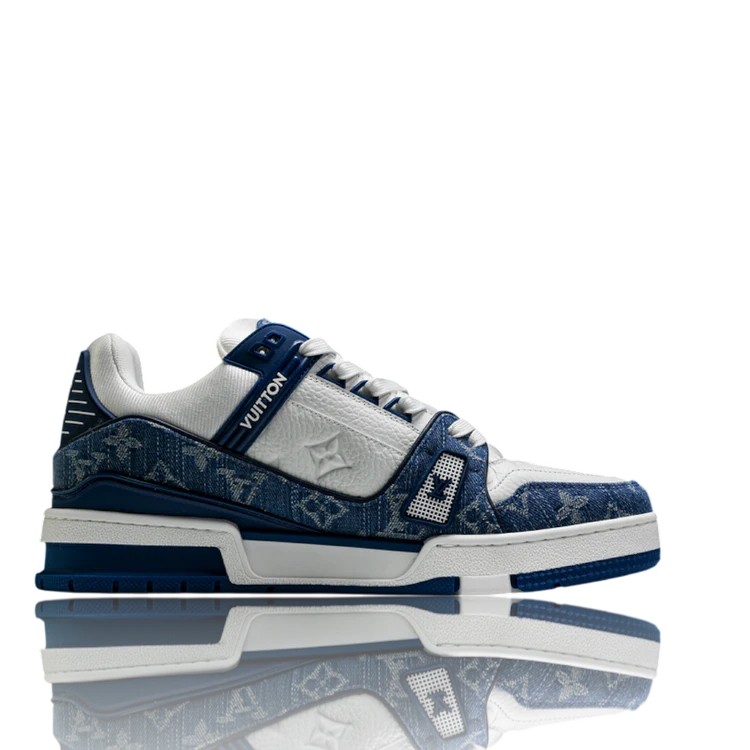 Louis Vuitton Trainer Low 'Monogram Denim White Blue'