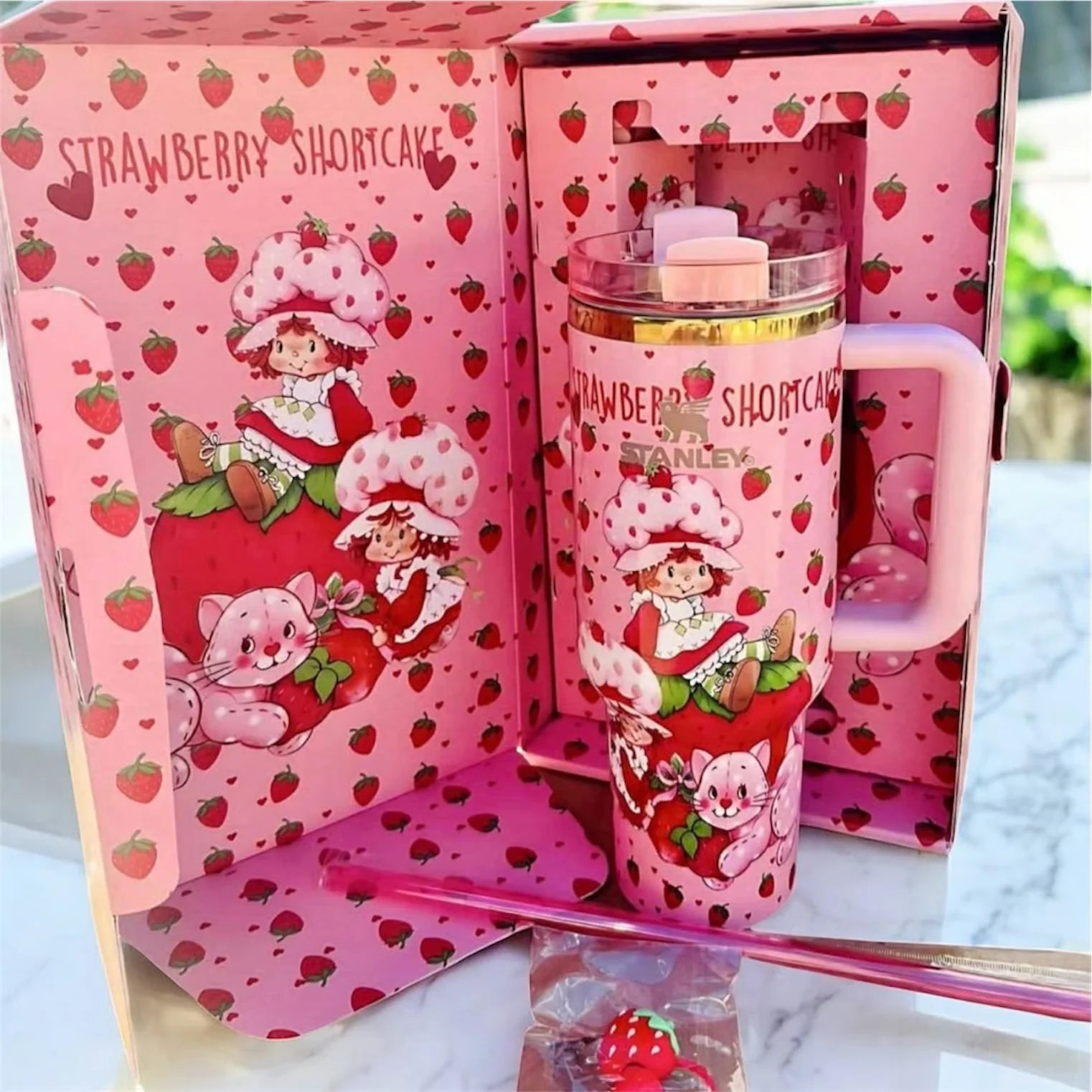 Copo Térmico Moranguinho Tumbler 1,2L – Inox com Tampa Hermética