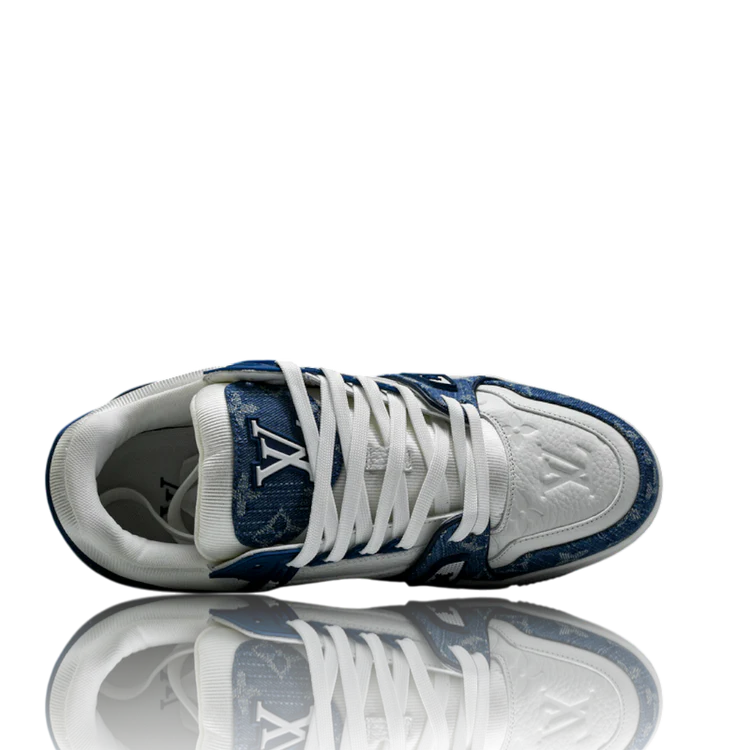 Louis Vuitton Trainer Low 'Monogram Denim White Blue'