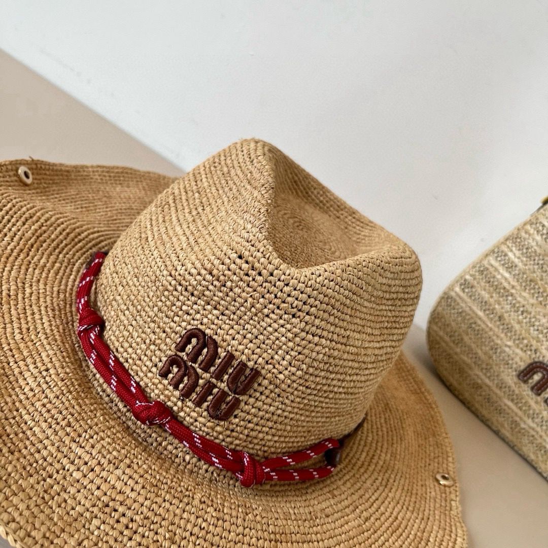 Raffia Hat Miu Miu