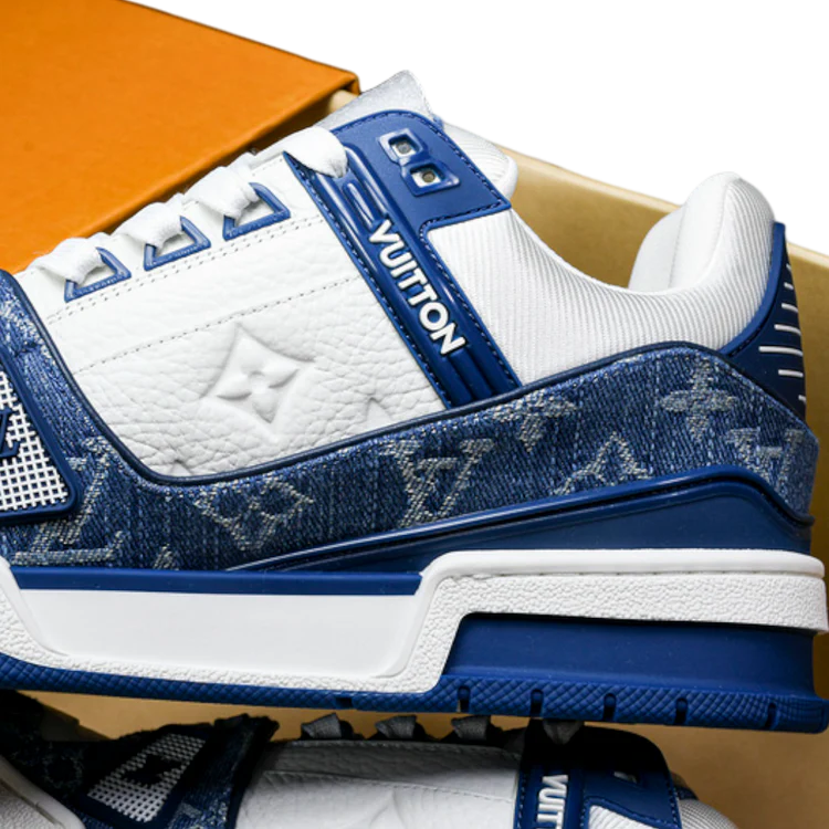Louis Vuitton Trainer Low 'Monogram Denim White Blue'