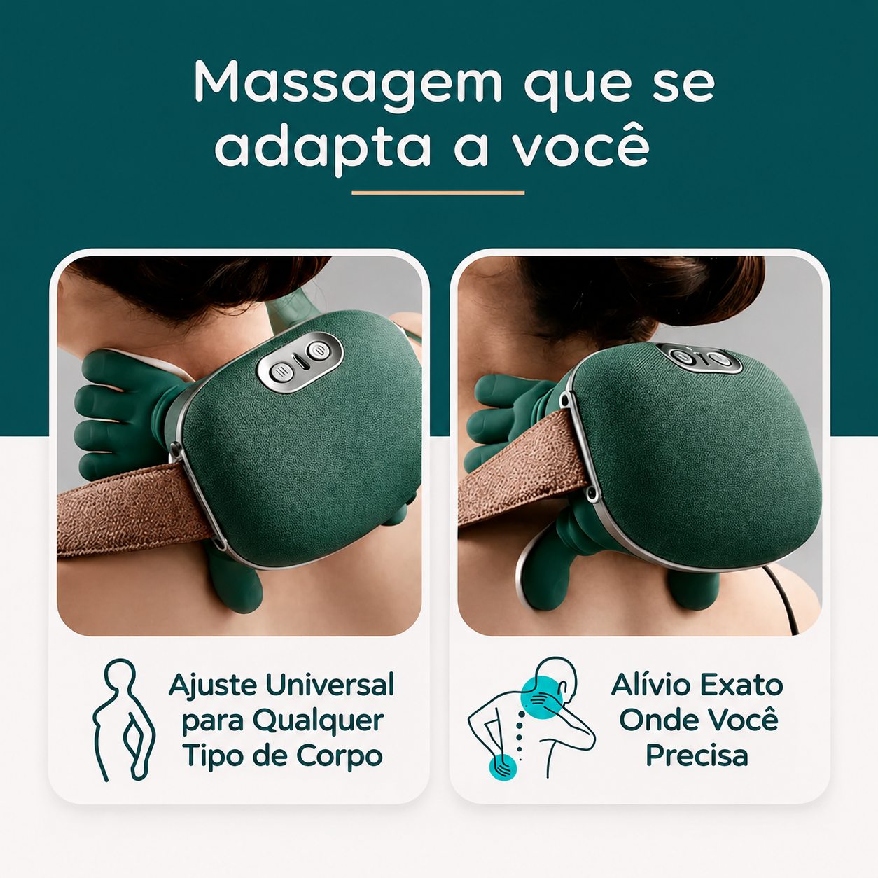 NexRelax™ – Massageador Cervical Shiatsu com Aquecimento Terapêutico