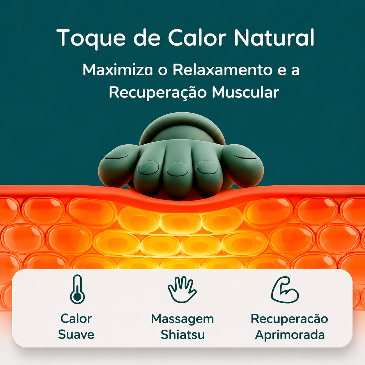 NexRelax™ – Massageador Cervical Shiatsu com Aquecimento Terapêutico