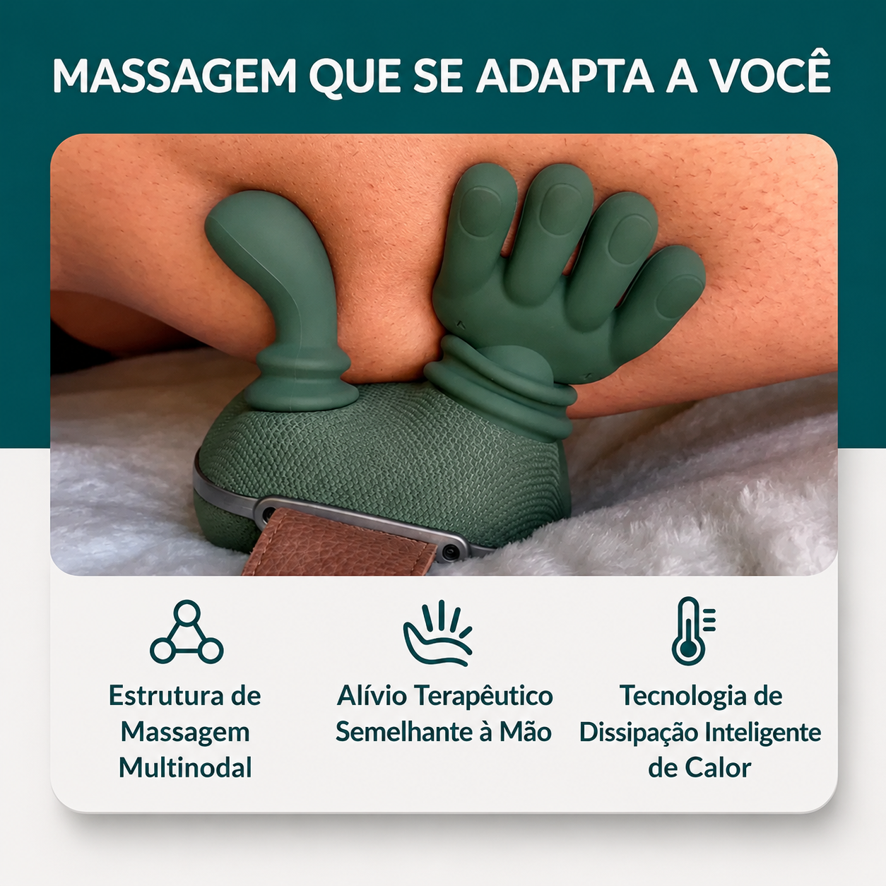 NexRelax™ – Massageador Cervical Shiatsu com Aquecimento Terapêutico
