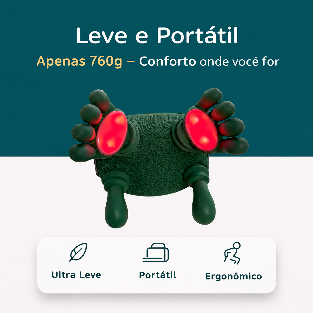 NexRelax™ – Massageador Cervical Shiatsu com Aquecimento Terapêutico
