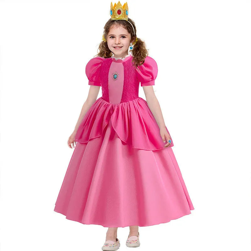 Fantasia Infantil Princesa Peach Mario Bros