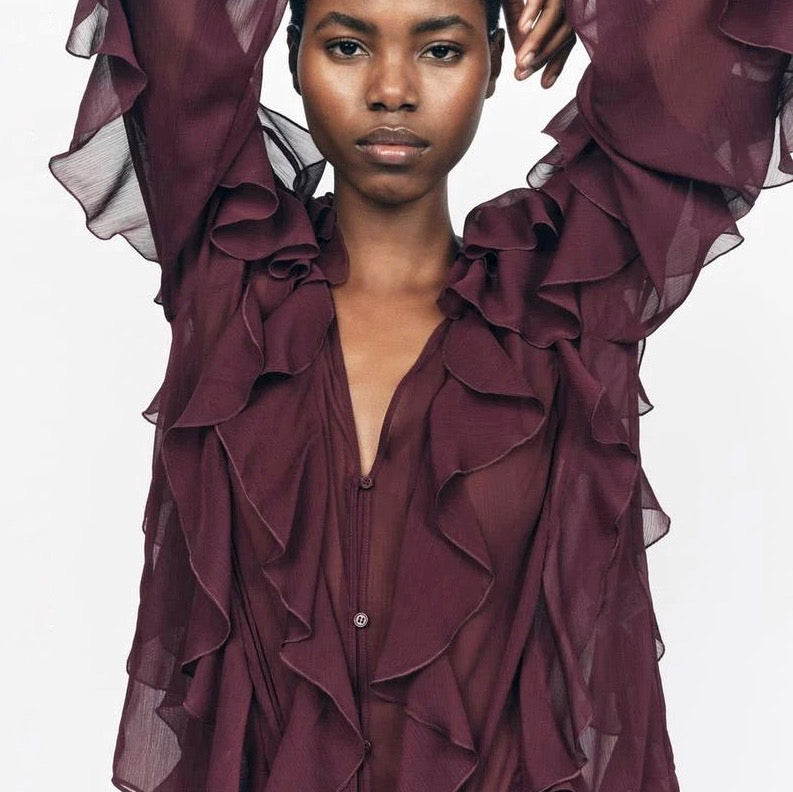 Camisa Babados Vívian