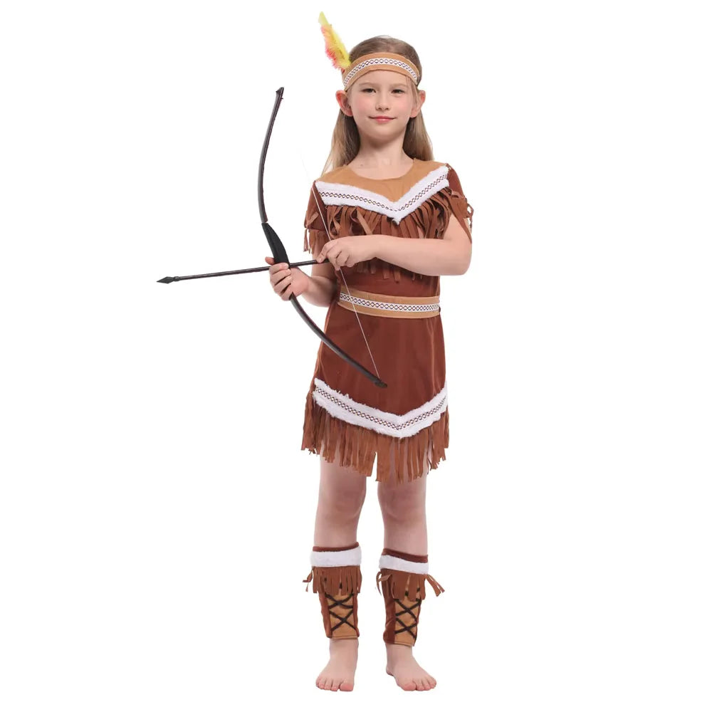 Fantasia Infantil Feminina Indígena
