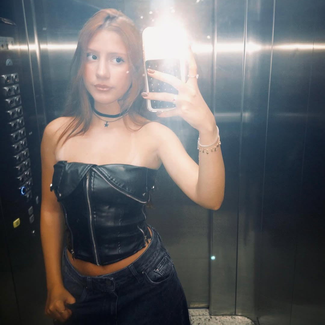 Corset Couro Lisa (P)