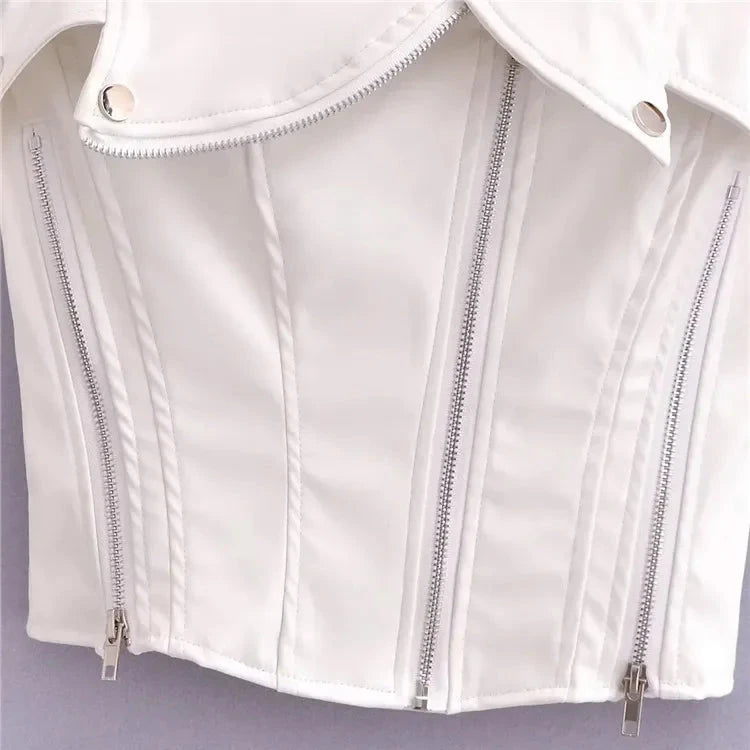 Corset Couro Lisa (P)