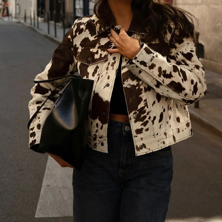 Jaqueta Cow Print