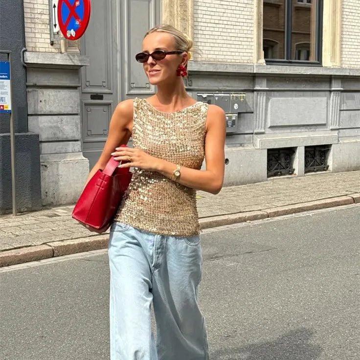 Blusa Paetê Beatriz