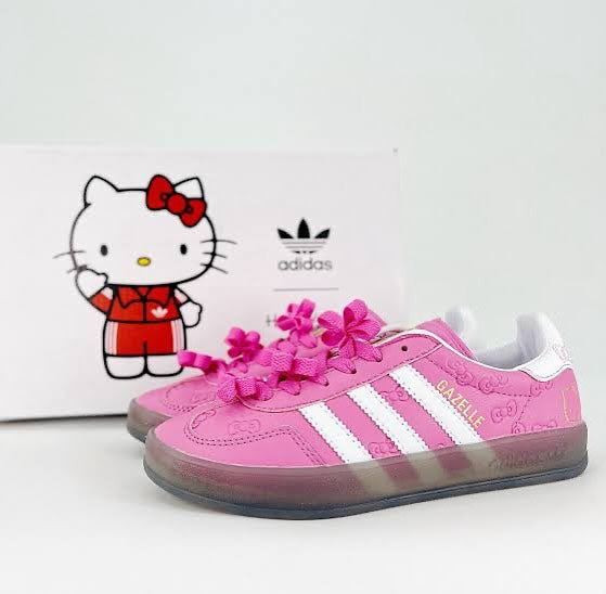 レディース ガゼル インドア ハローキティ アニバーサリー GAZELLE INDOOR HELLO KITTY KAWAII ANNIVERSARY クラウドホワイト×レッド