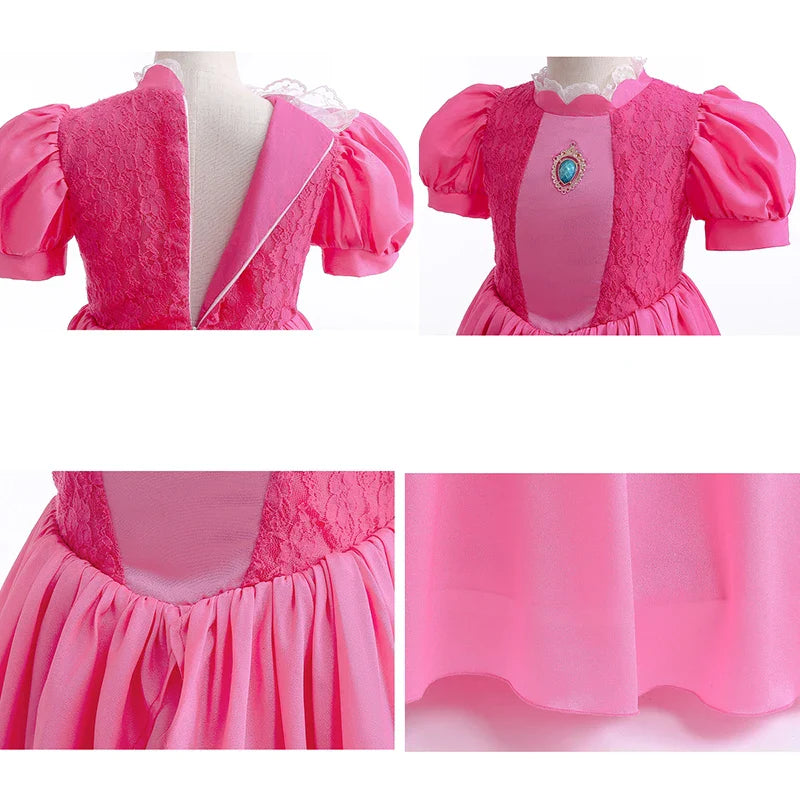 Fantasia Infantil Princesa Peach Mario Bros