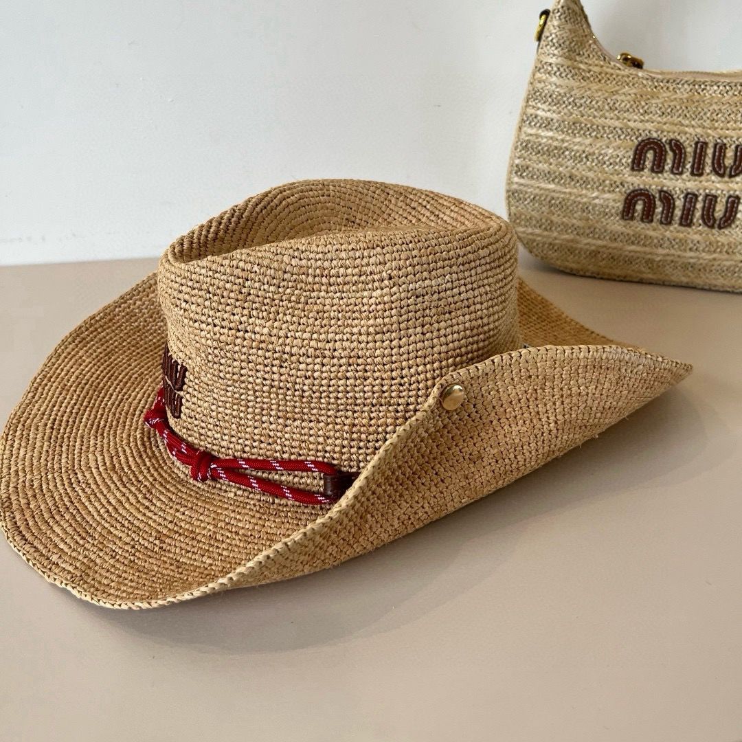 Raffia Hat Miu Miu