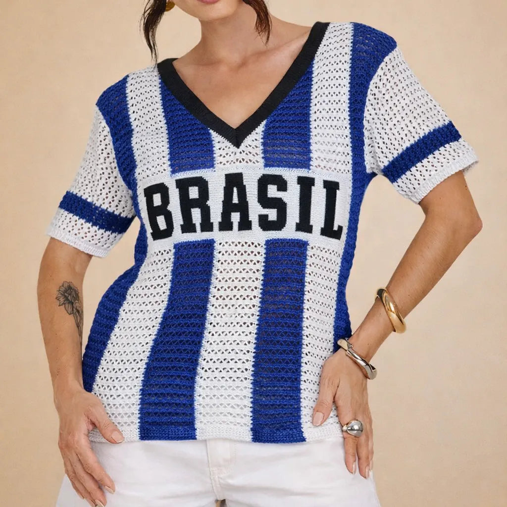 Blusa Brasil Tricot - Copa do Mundo