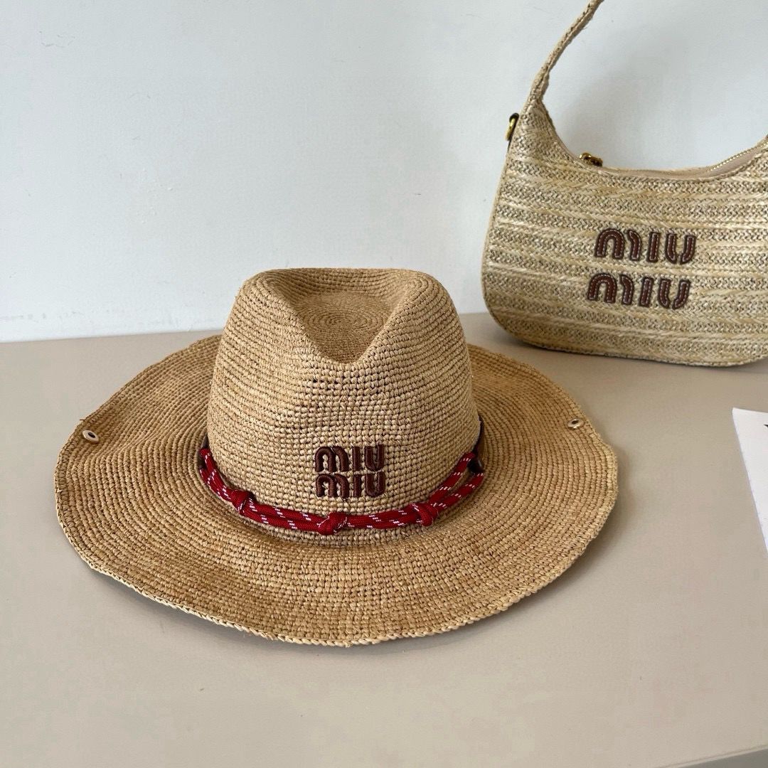 Raffia Hat Miu Miu