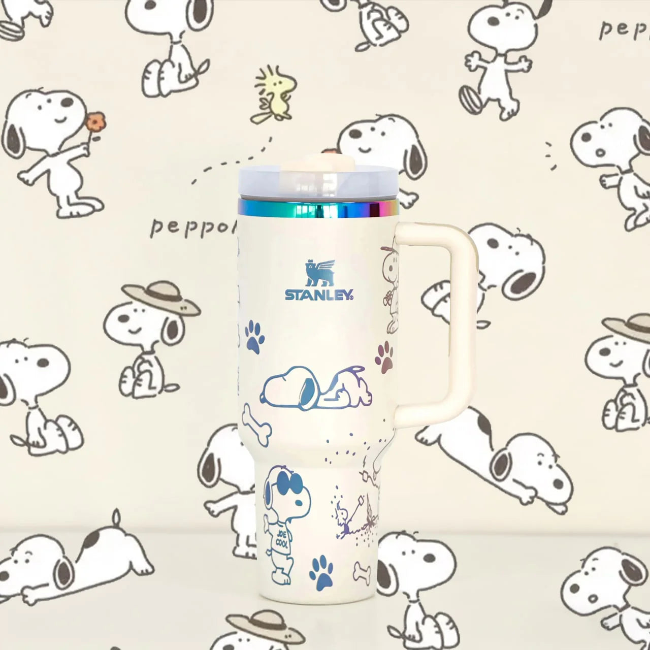 Copo Térmico Snoopy Tumbler 1,2L – Inox com Tampa Hermética