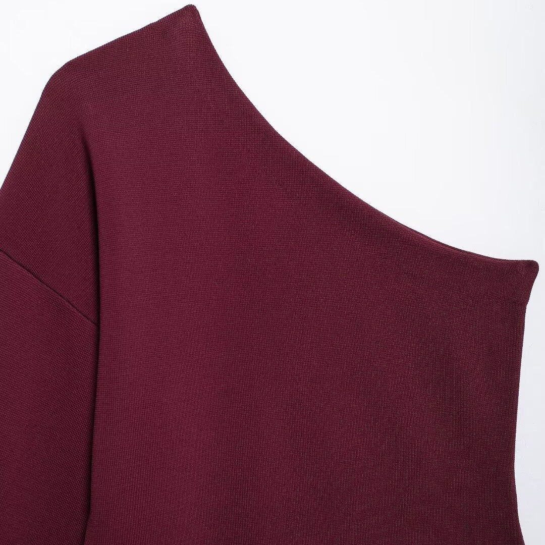 Blusa de Tricô Assimétrica Sienna