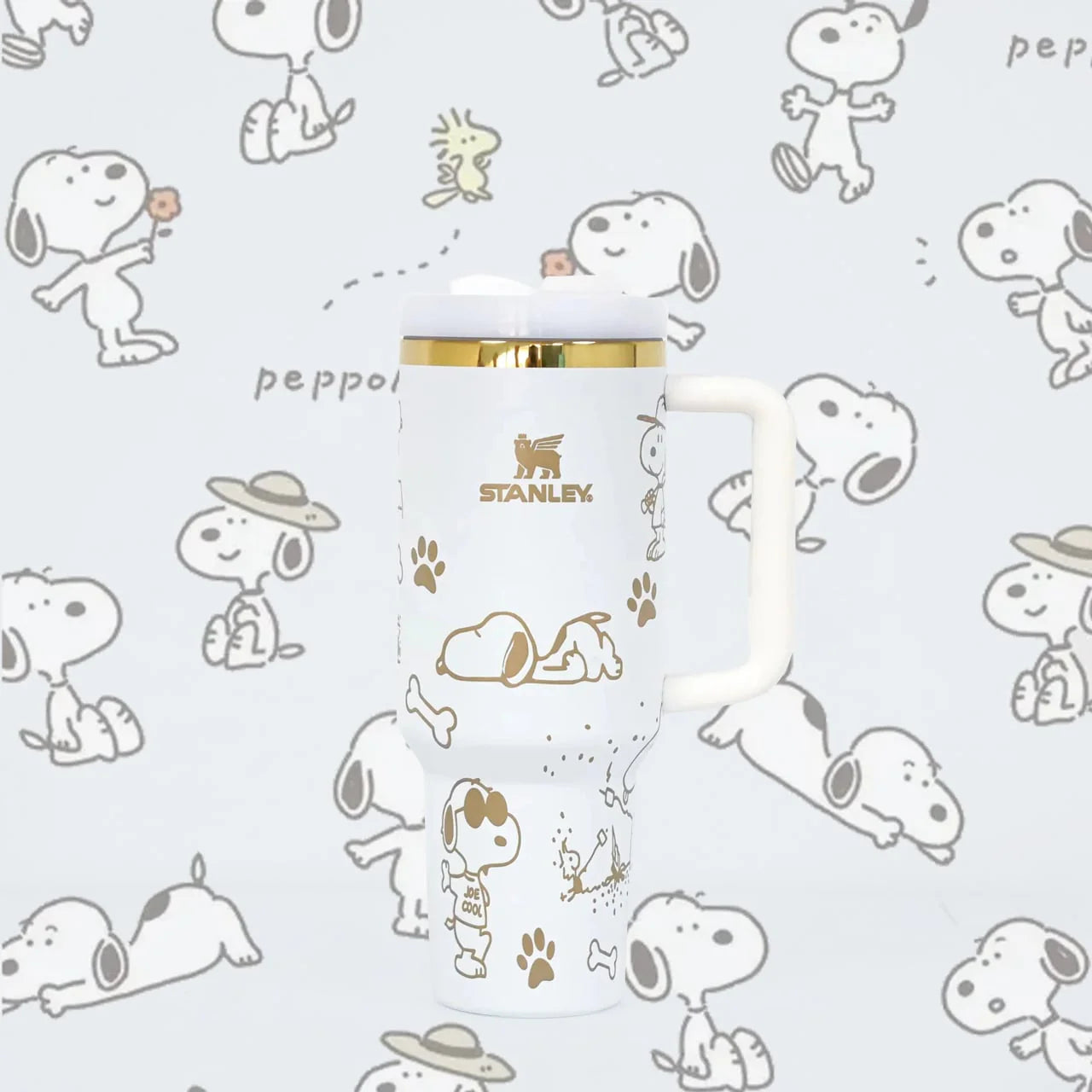 Copo Térmico Snoopy Tumbler 1,2L – Inox com Tampa Hermética