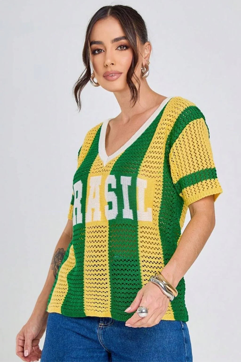 Blusa Brasil Tricot - Copa do Mundo