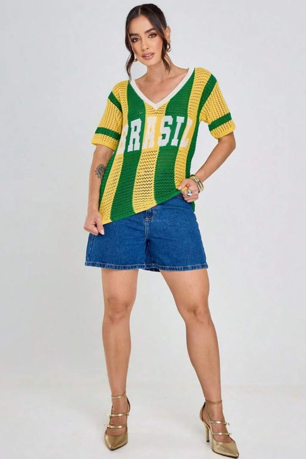 Blusa Brasil Tricot - Copa do Mundo