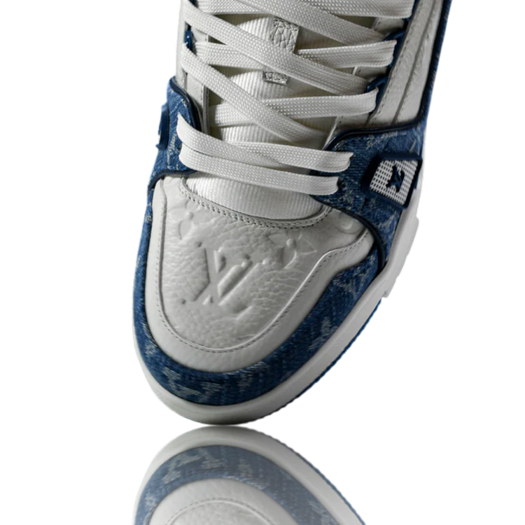 Louis Vuitton Trainer Low 'Monogram Denim White Blue'