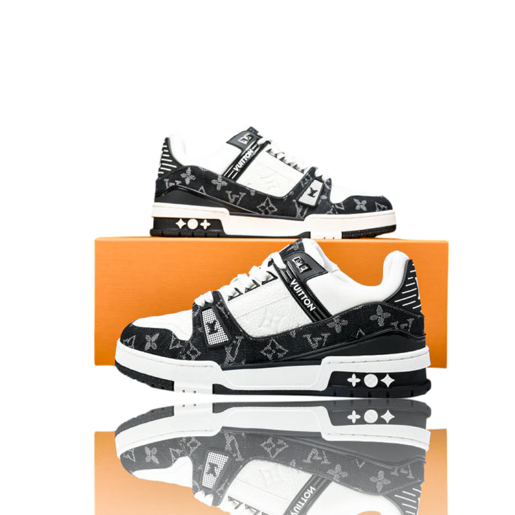 Louis Vuitton Trainer Low 'White Black'