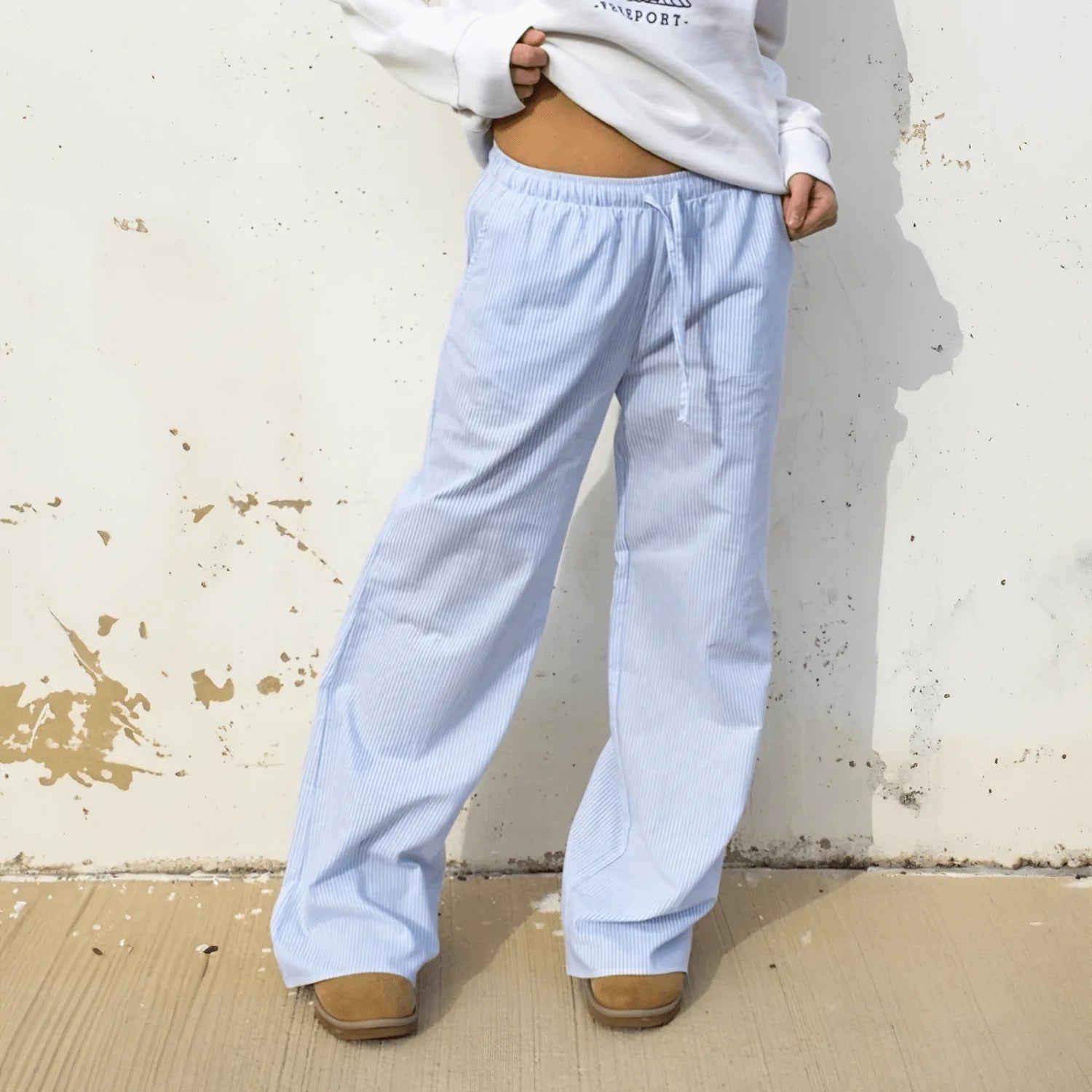 Calça Listrada Alexandra