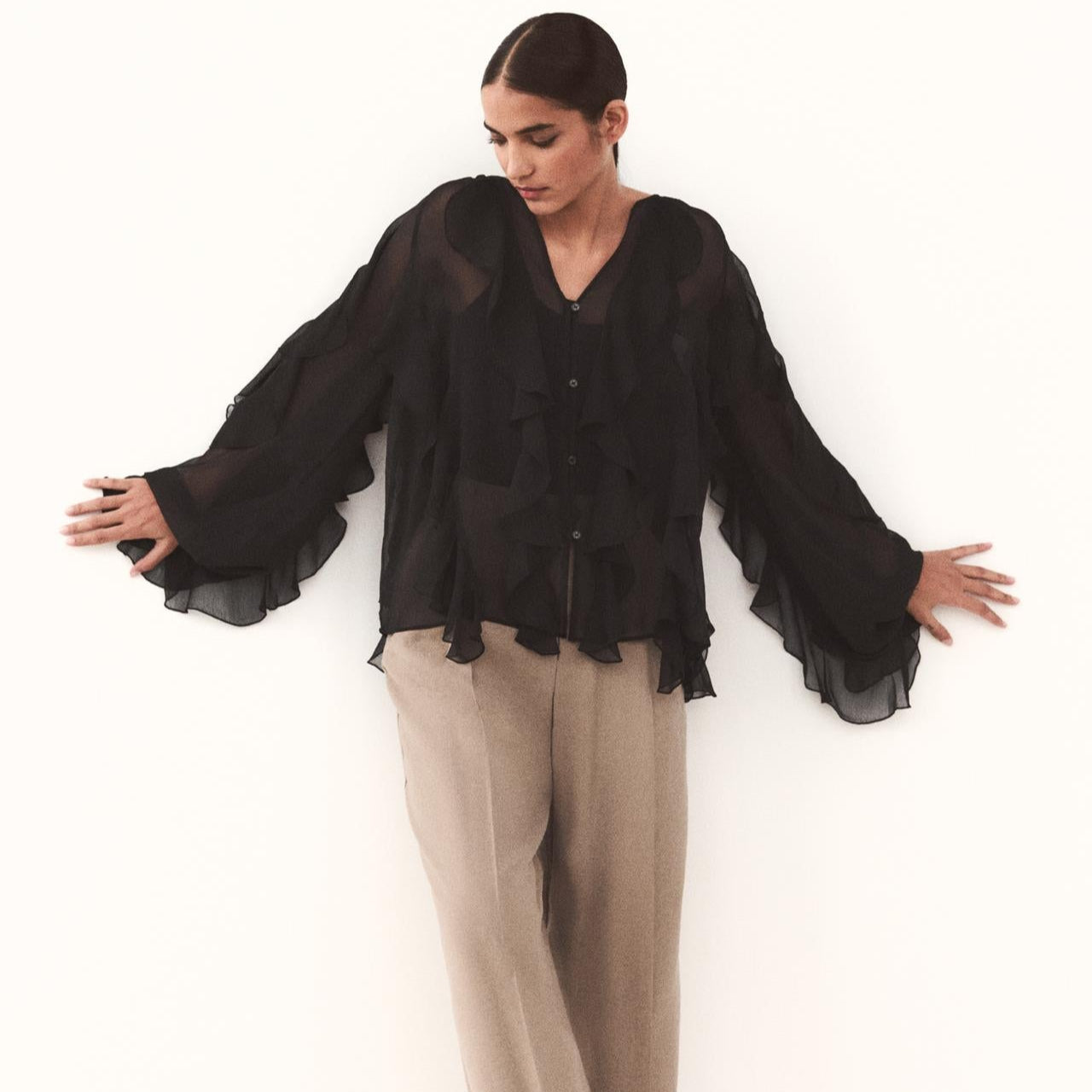 Camisa Babados Vívian