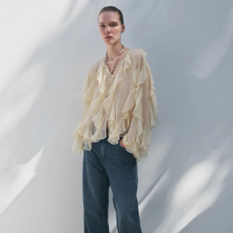 Camisa Babados Vívian