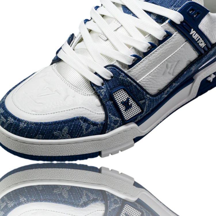 Louis Vuitton Trainer Low 'Monogram Denim White Blue'