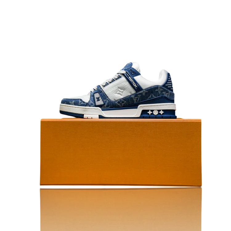 Louis Vuitton Trainer Low 'Monogram Denim White Blue'