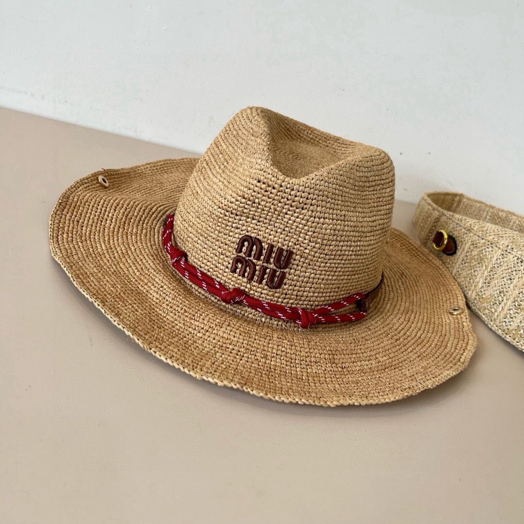 Raffia Hat Miu Miu