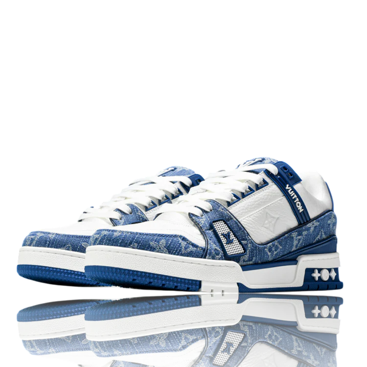 Louis Vuitton Trainer Low 'Monogram Denim White Blue'