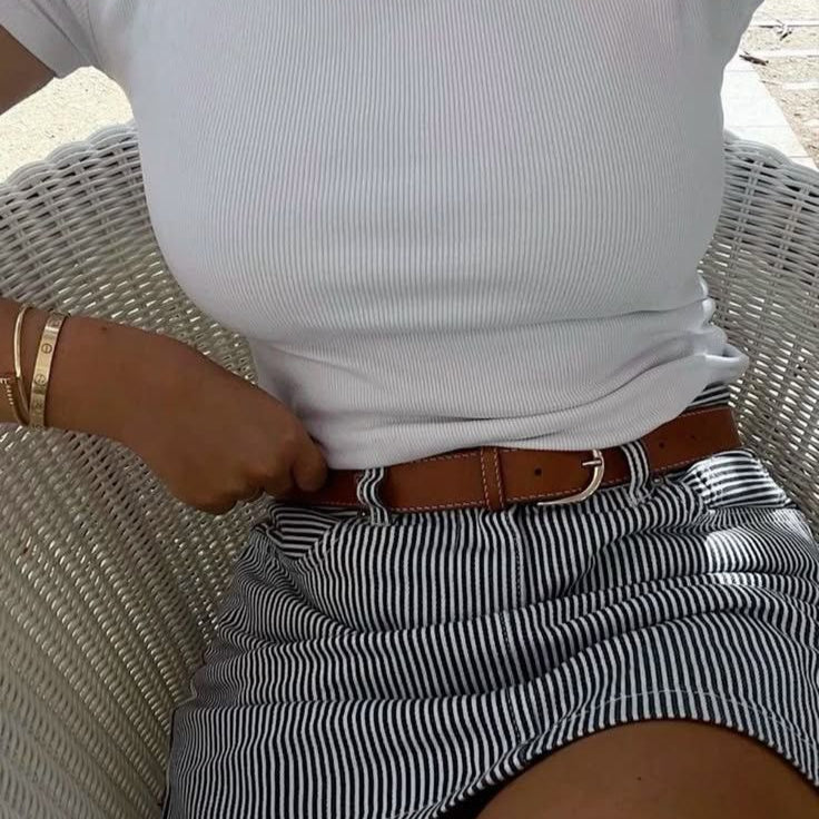 Short Saia Listrado Malu